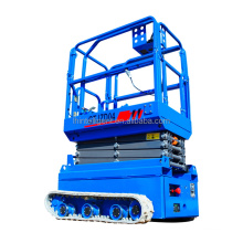 CE CHEAP 6M, 8M, 10M, 12M hydraulic battery power all terrain scissor lift